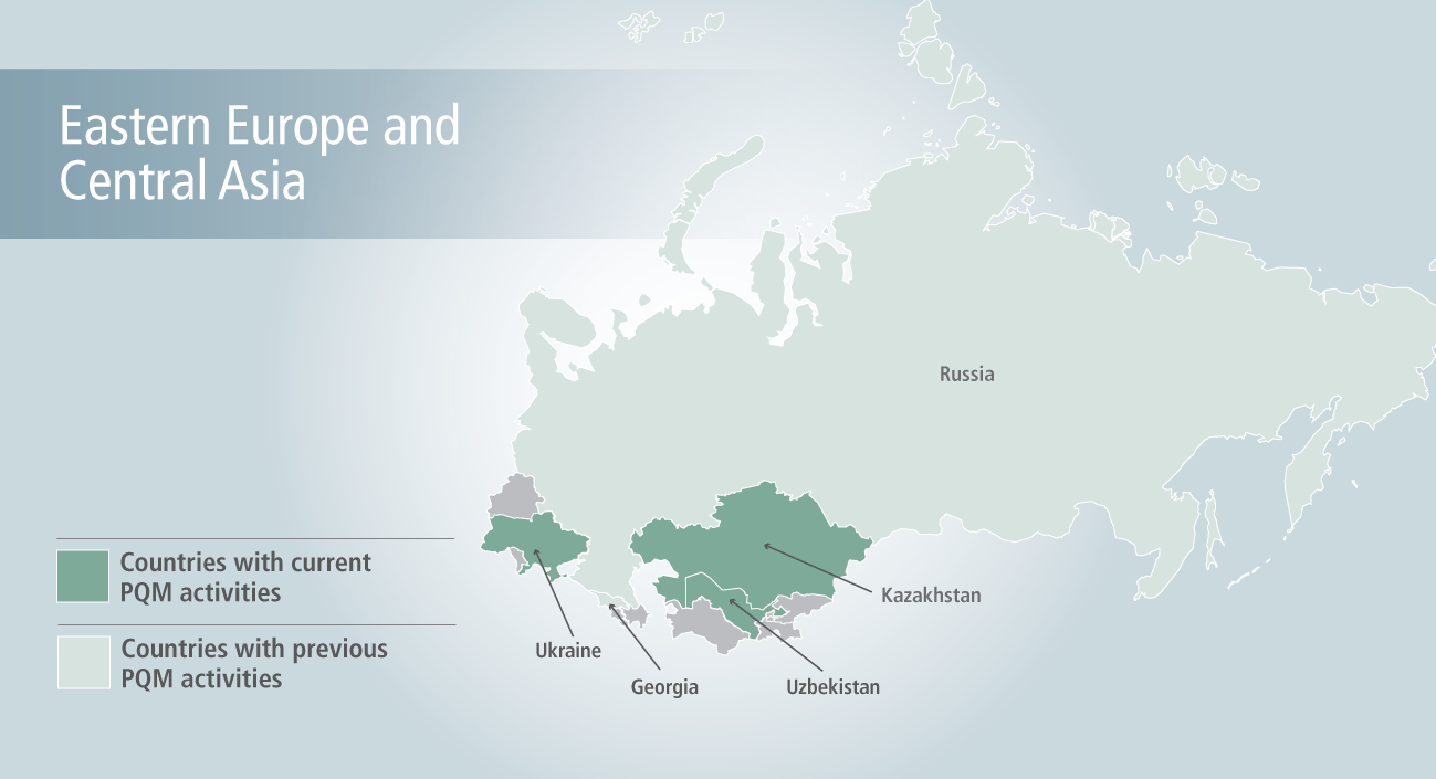 Eastern Europe And Central Asia Map - United States Map